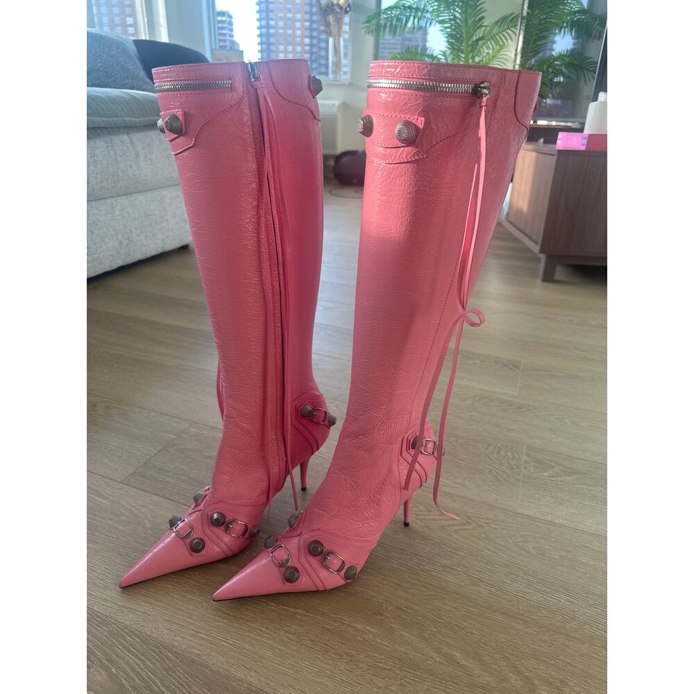 BALENCIAGA CAGOLE BOOTS IN PEACH SIZE IT41 - Picture 3 of 8